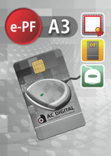 Certificado Digital para Pessoa Física A3 em cartão + leitora (e-PF A3)